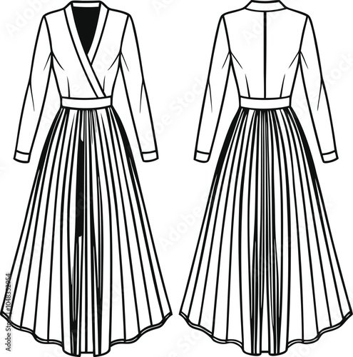 illustration of a dress