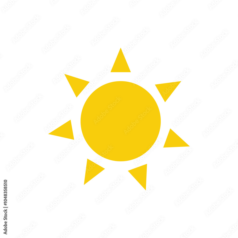 Sun Summer Illustration on white background Sun Summer Illustration on white background