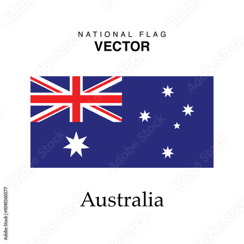 The vector version of the Australia national flag