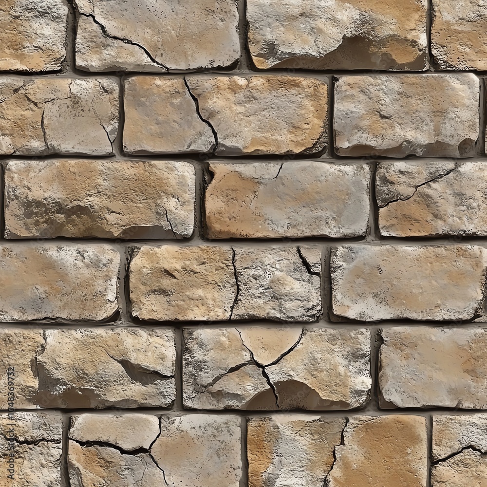 Close-up of textured brick wall with natural colors and detailed surface patterns. Close-up of textured brick wall with natural colors and detailed surface patterns.