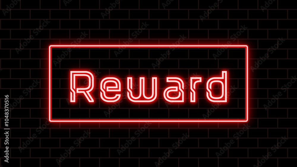 Reward のネオン文字 Reward のネオン文字