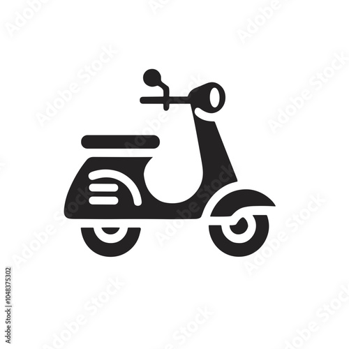 Scooter icon representing urban transportation and mobility
