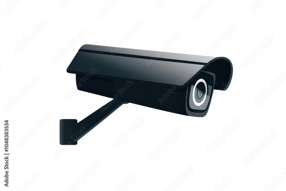 Close-up of a sleek modern security camera, emphasizing its clean lines and advanced technology for effective surveillance and security. Close-up of a sleek modern security camera, emphasizing its clean lines and advanced technology for effective surveillance and security.