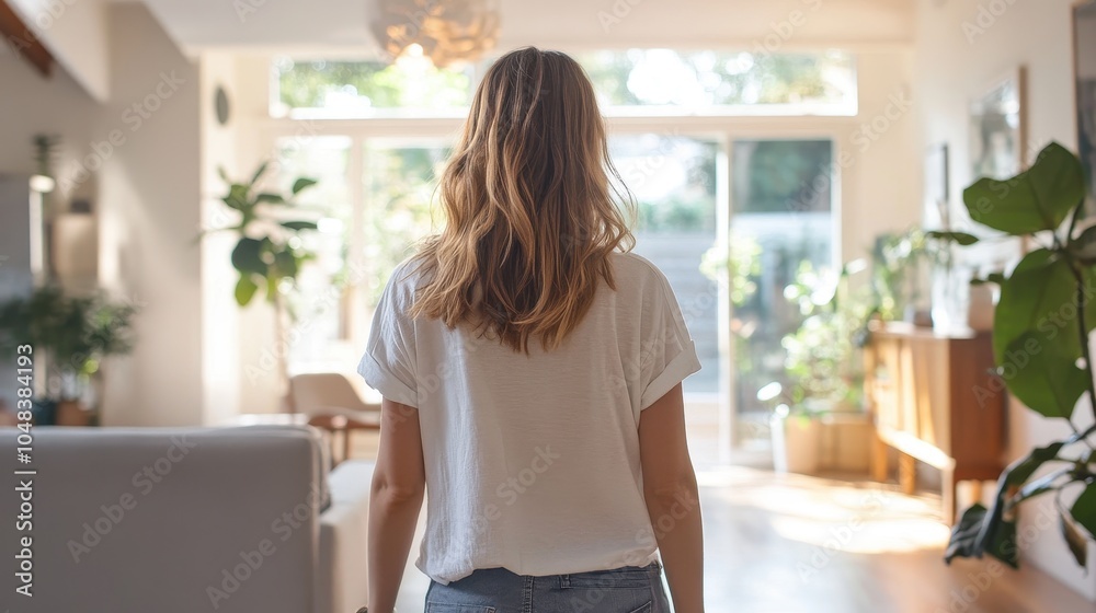 Serene Moment in a Cozy Domestic Setting Serene Moment in a Cozy Domestic Setting