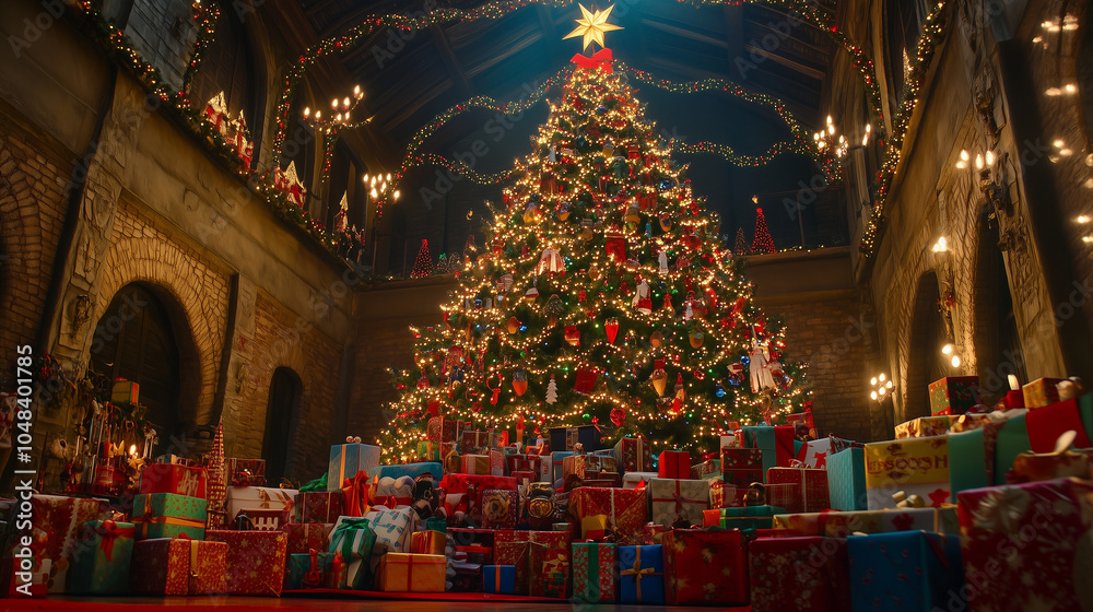 Obraz premium 大きなクリスマスツリー