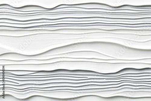 Strip with wavy irregular edges and ripples