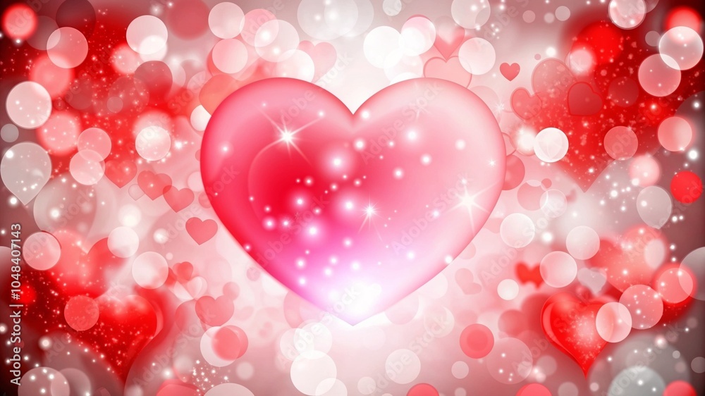 Watercolor heart patterns in shades of red on a light background Watercolor heart patterns in shades of red on a light background