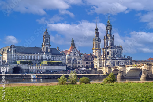 Obraz na płótnie View of Old town of Dresden, Germany w salonie