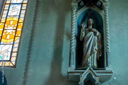 Forgotten Building in Northern Italy The Old Abandoned Seminary with a Blue Chapel