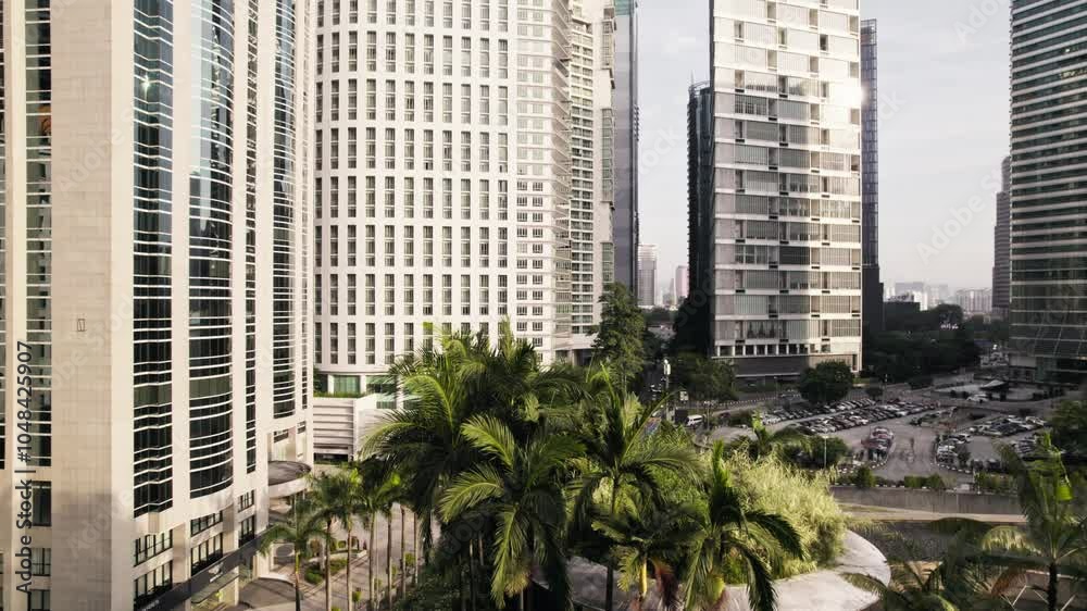 skyscrapers in downtown city in asia skyscrapers in downtown city in asia