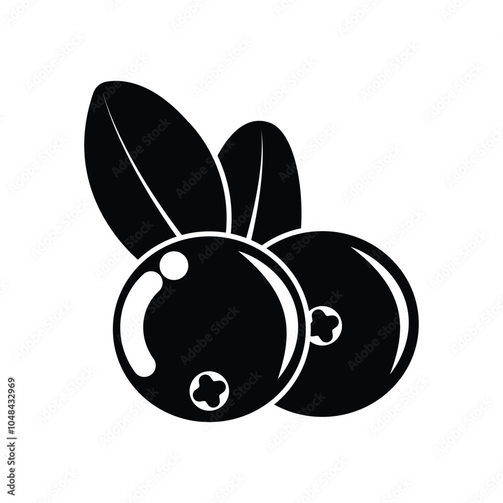 Cranberry icon. black and white Cranberry vector. Flat icon of fresh berries. Vegan and vegetarian food. Health eating fruit ingredient. Cranberry icon. black and white Cranberry vector. Flat icon of fresh berries. Vegan and vegetarian food. Health eating fruit ingredient.