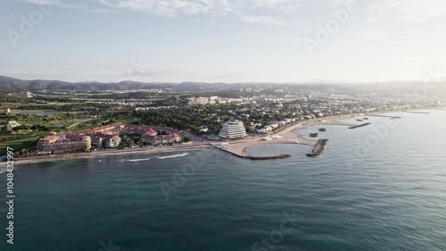 coastal beach town in europe
