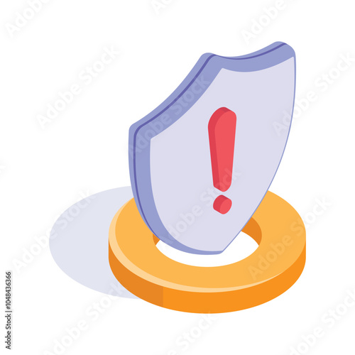 Security warning shield indicating a potential threat or vulnerability
