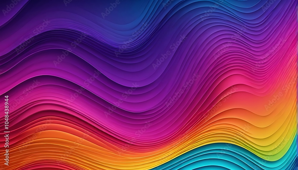 Obraz premium abstract colorful background with waves