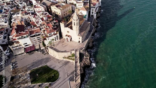 coastal beach town in europe