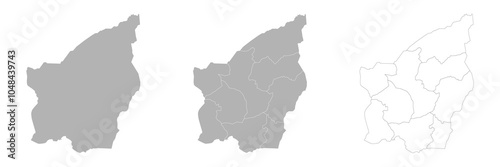 Set of SAN MARINO Maps with Main Map and Regional maps