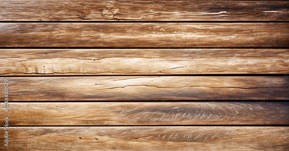 Obraz premium Rustic wood background for banner. Created with generative AI technology