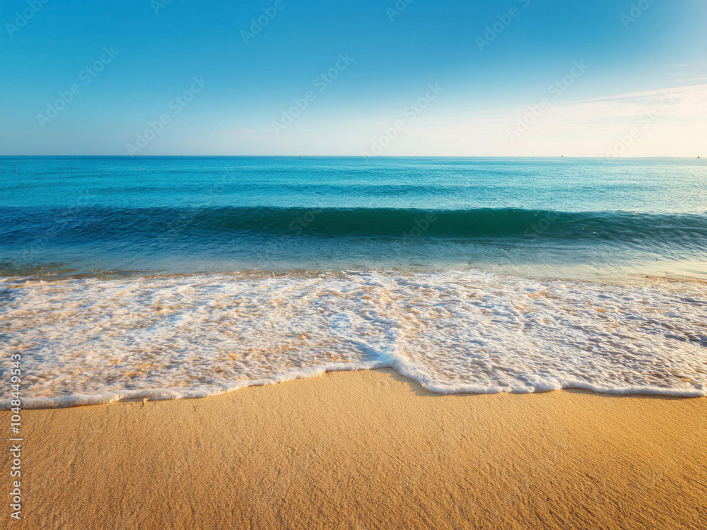 Obraz premium beach with ocean waves