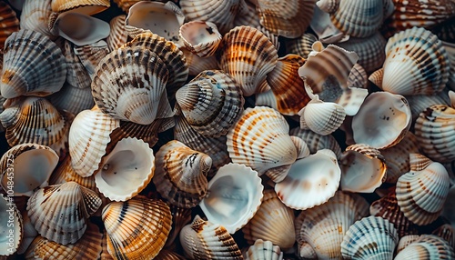 Sea shells on the beach.