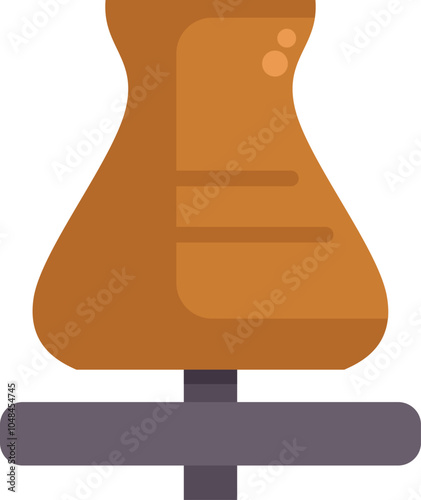 Traditional cezve standing on stove top burner making coffee in kitchen at home in the morning