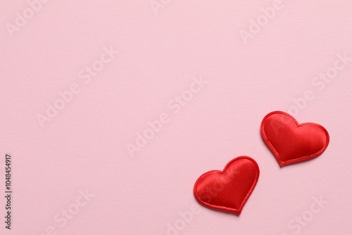 Beautiful hearts on a colored background