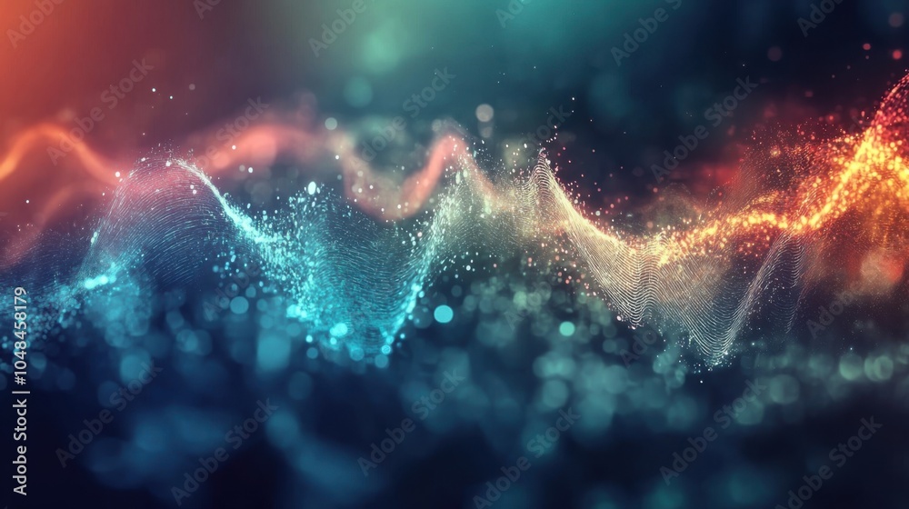 3d rendering of abstract digital particles. Futuristic shape with depth of field and bokeh. 3d rendering of abstract digital particles. Futuristic shape with depth of field and bokeh.