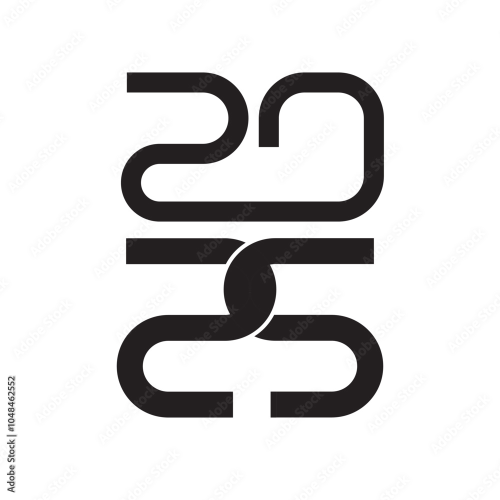 happy new year 2025 seamless creative logo vector eps happy new year 2025 seamless creative logo vector eps