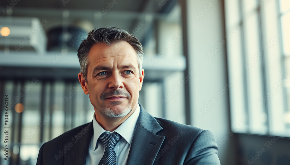 Portrait of a Businessman with copy space Portrait of a Businessman with copy space
