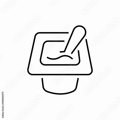 yogurt container icon sign vector