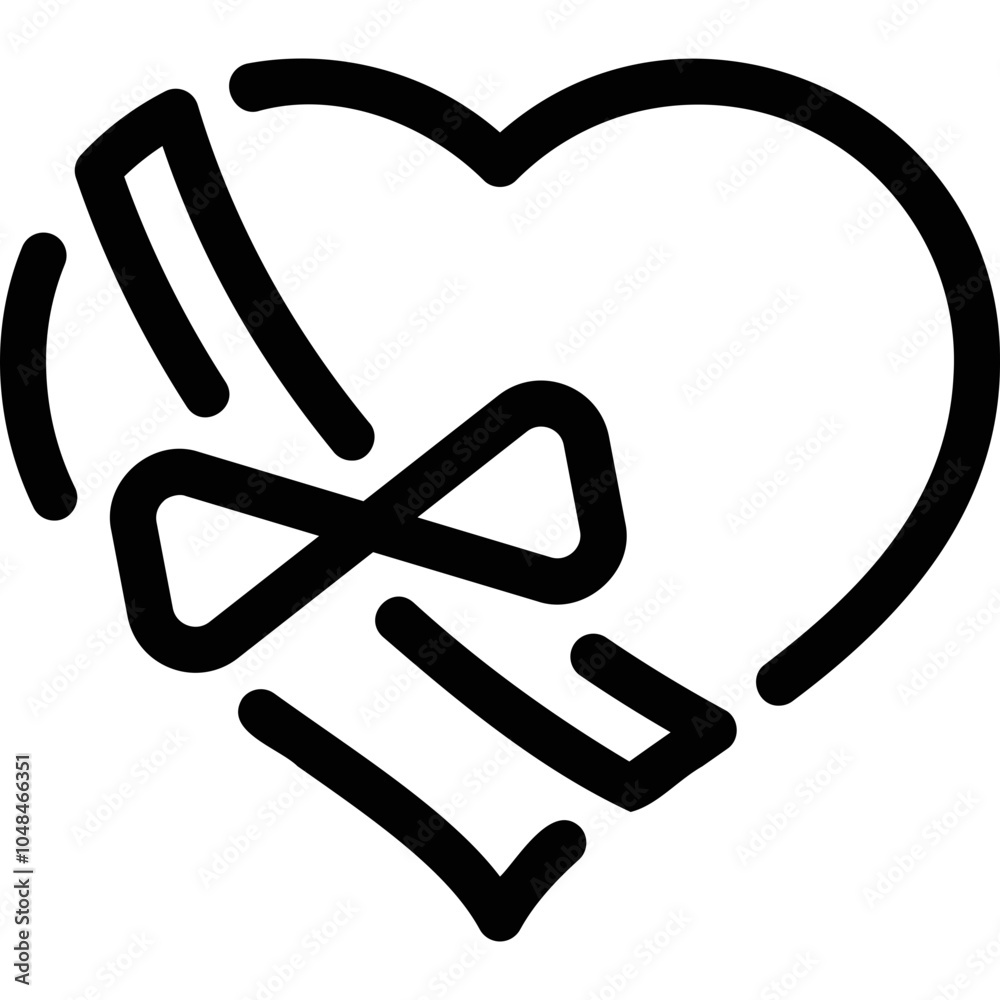 Fototapeta premium Simple vector icon heart