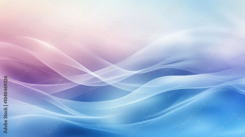 Fototapeta premium Smooth gradient waves in pastel tones for corporate design
