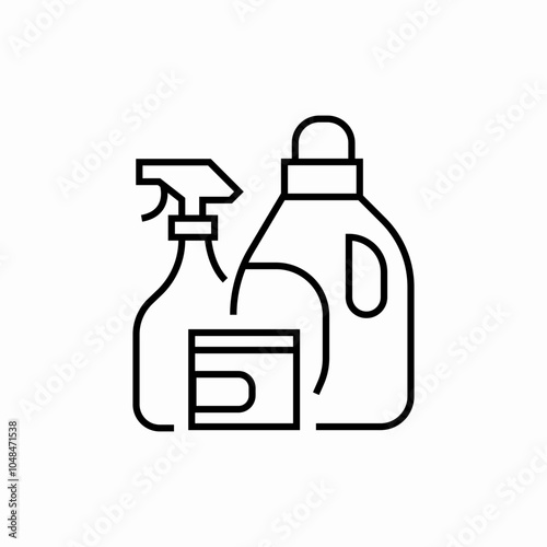 cleaning products icon sign vector