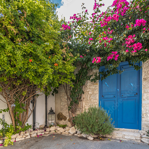 Laneia, a  small traditional  charming village, located in the Camenderia wine region, at the foot of Troodos Mountains at 570 m ASL, Limassol district, Cyprus photo