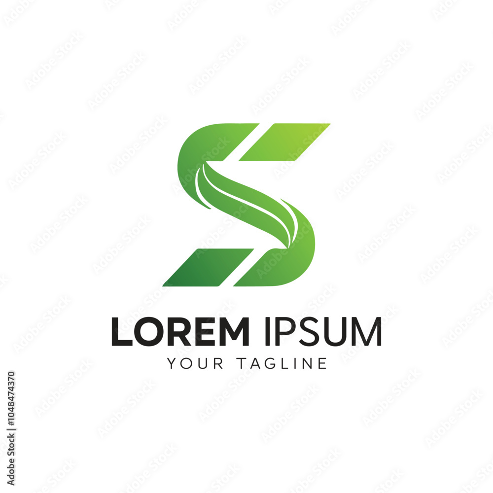 Minimalist Letter S logo design template Minimalist Letter S logo design template