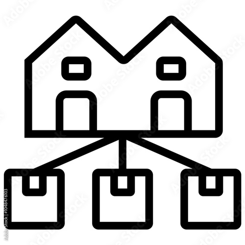 Distribution Center Icon