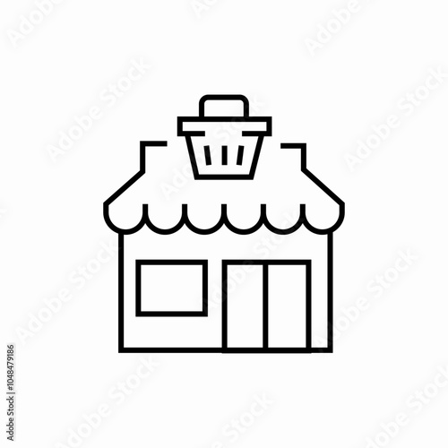 online store icon sign vector