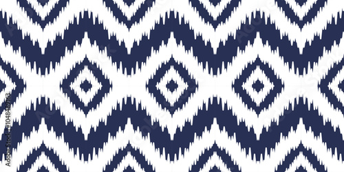 Ethnic ikat seamless pattern.beautiful pattern. folk embroidery,bohemian style,aztec geometric art print.ethnic ikat abstract art.Seamless fabric. Ikat design for fabric, carpet, wallpaper, clothing.