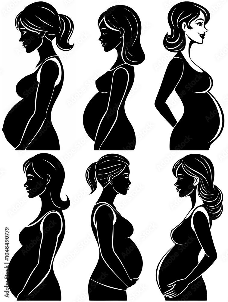 silhouette of a pregnant woman mother women baby mom silhouette of a pregnant woman mother women baby mom