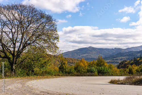 Obraz na płótnie Autumn landscape in the Carpathian Mountains. Ukraine, Europe. w salonie