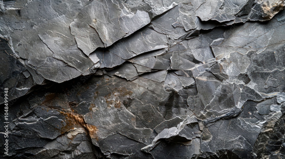 Close-up of rough, gray, textured rock face. Close-up of rough, gray, textured rock face.