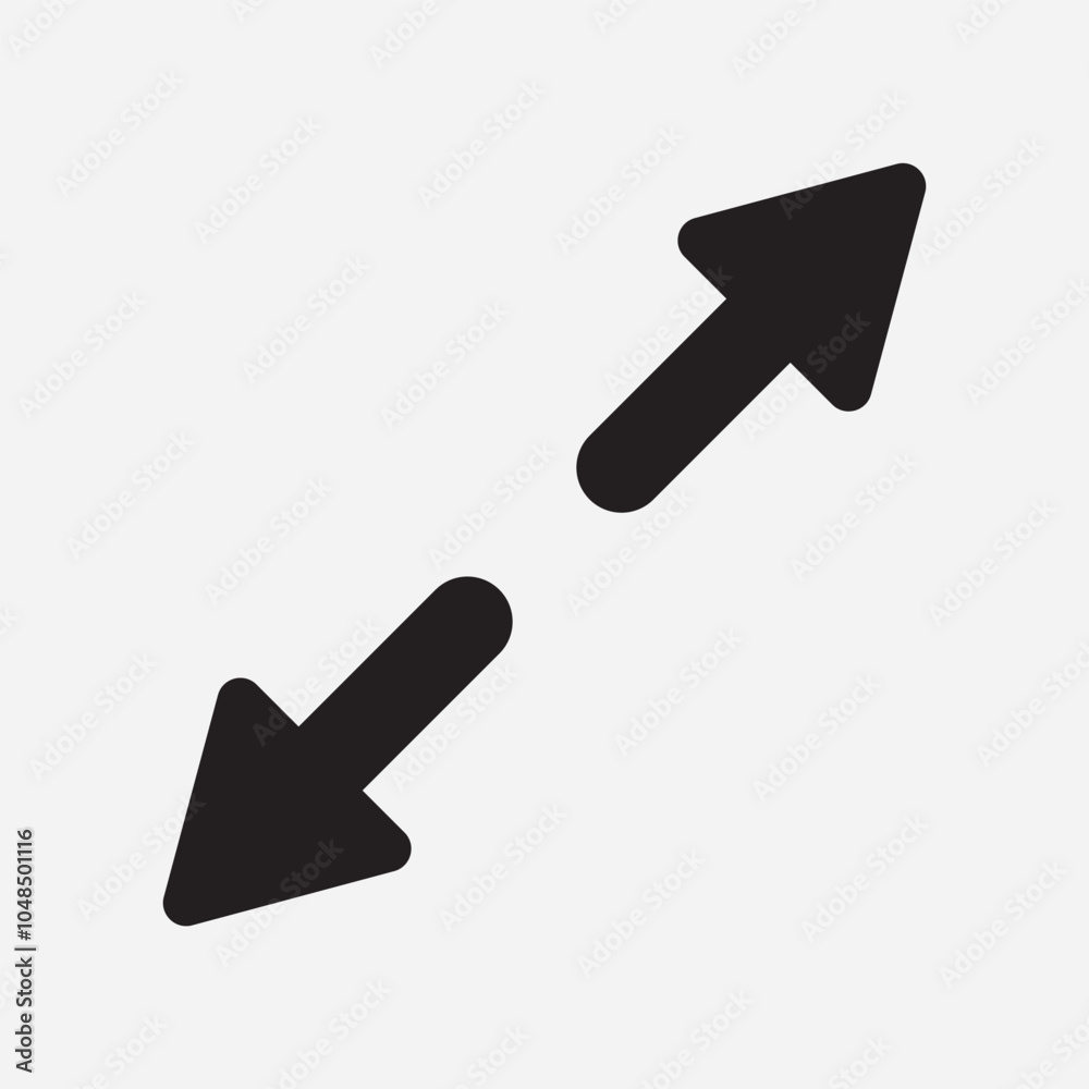 Maximize and expand, direction arrows from full screen icon vector. Flat style Arrow means from expansion and open icon vector illustration. Maximize and expand, direction arrows from full screen icon vector. Flat style Arrow means from expansion and open icon vector illustration.