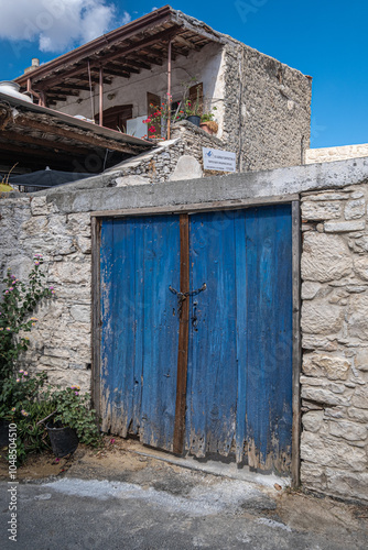 Laneia, a small traditional charming village, located in the Camenderia wine region, at the foot of Troodos Mountains and altitude of 570 m ASL, about 30 km from Limassol, Cyprus photo