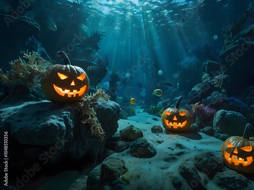 under water pumpkins party