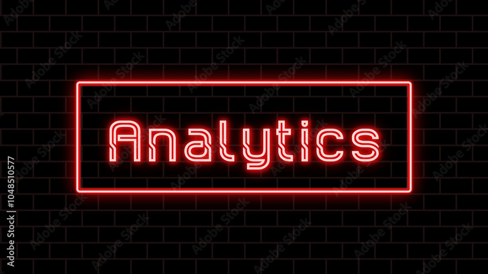 Analytics のネオン文字 Analytics のネオン文字