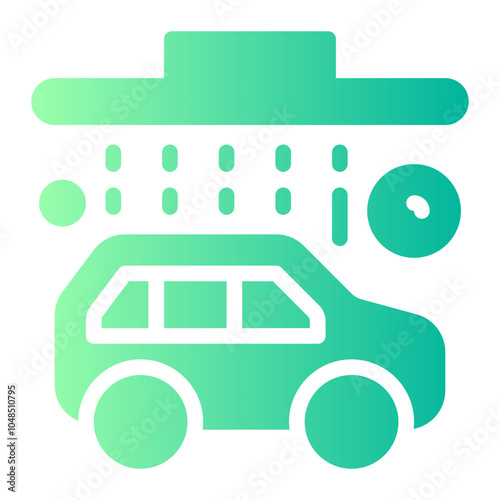 car wash gradient icon