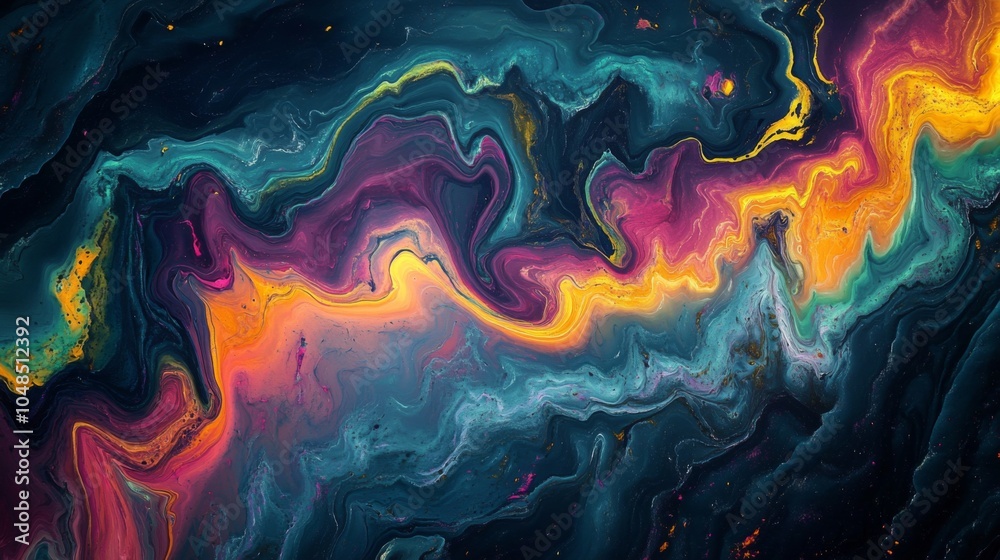 Colorful Abstract Fluid Art Colorful Abstract Fluid Art
