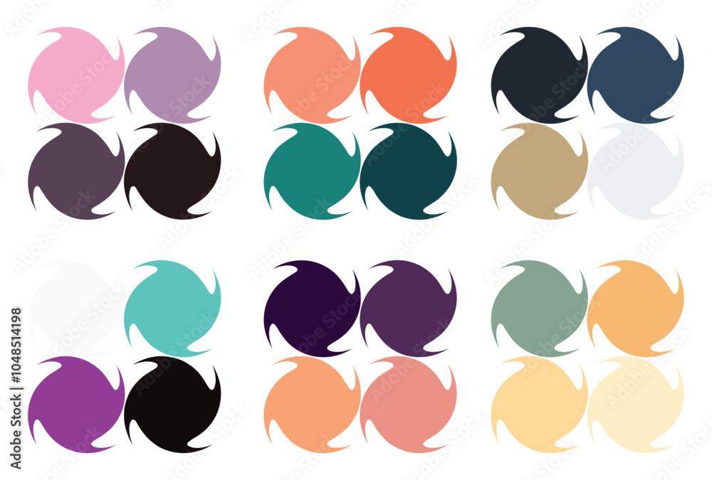 Fototapeta premium Abstract color palette Color swatches