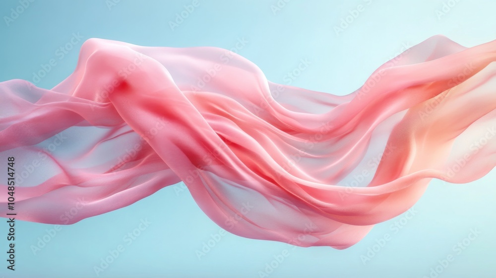 Fototapeta premium Flowing Fabric Art
