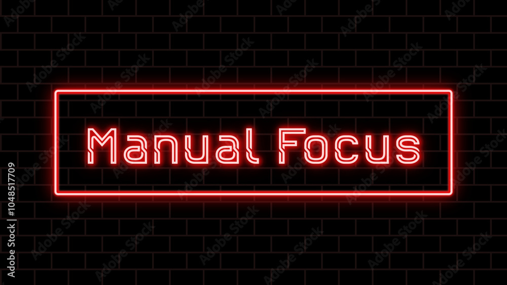 Manual Focus のネオン文字 Manual Focus のネオン文字