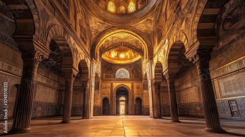 Majestic Interior of an Ancient Historical Building